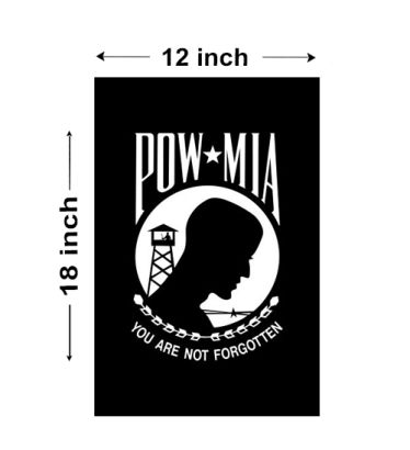 18"x12" POW/MIA Garden Flag