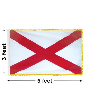 3'x5' Alabama Indoor Nylon Flag