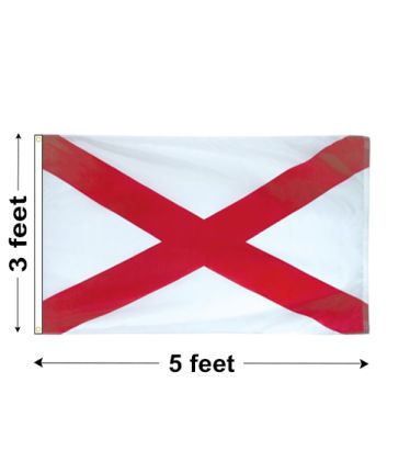 3'x5' Alabama Nylon Outdoor Flag