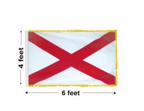 4'x6' Alabama Indoor Nylon Flag 