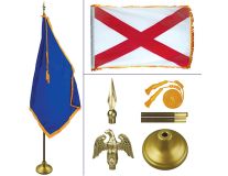 Alabama 8' Heavy Oak Indoor Flag Kit