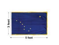 3'x5' Alaska Indoor Nylon Flag 