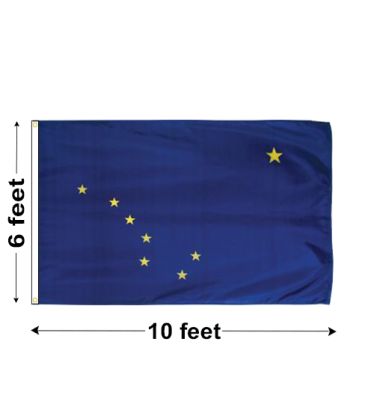 6'x10' Alaska Nylon Outdoor Flag