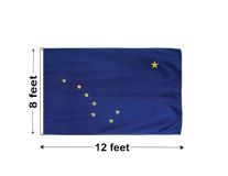 8'x12' Alaska Nylon Outdoor Flag