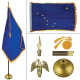 Alaska 8' Heavy Oak Indoor Flag Kit