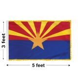 3'x5' Arizona Indoor Nylon Flag 