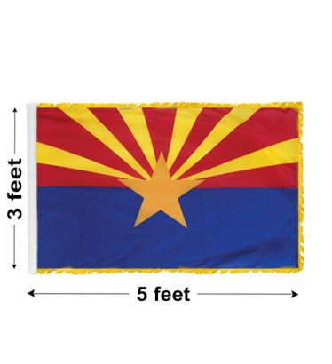 3'x5' Arizona Indoor Nylon Flag 