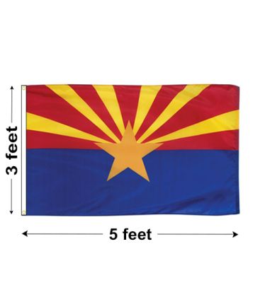 3'x5' Arizona Nylon Outdoor Flag