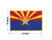 4'x6' Arizona Indoor Nylon Flag 