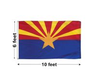 6'x10' Arizona Nylon Outdoor Flag