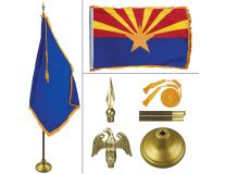 Arizona 8' Heavy Oak Indoor Flag Kit