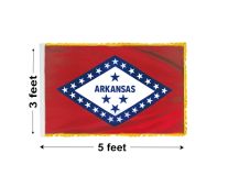 3'x5' Arkansas Indoor Nylon Flag 