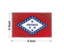 4'x6' Arkansas Nylon Outdoor Flag