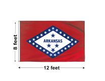 8'x12' Arkansas Nylon Outdoor Flag