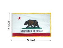 3'x5' California Indoor Nylon Flag 