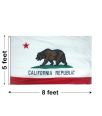 5'x8' California Nylon Outdoor Flag