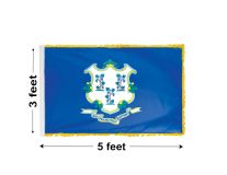 3'x5' Connecticut Indoor Nylon Flag 