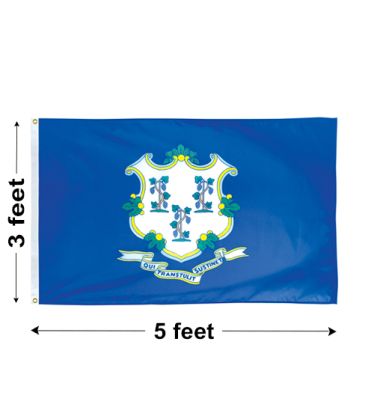 3'x5' Connecticut Nylon Outdoor Flag