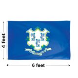 4'x6' Connecticut Nylon Outdoor Flag