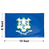 6'x10' Connecticut Nylon Outdoor Flag