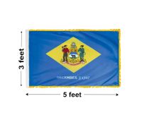 3'x5' Delaware Indoor Nylon Flag 