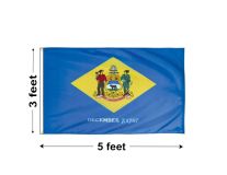 3'x5' Delaware Nylon Outdoor Flag