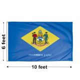 6'x10' Delaware Nylon Outdoor Flag