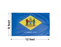 8'x12' Delaware Nylon Outdoor Flag