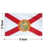 3'x5' Florida Nylon Outdoor Flag