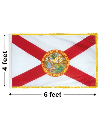 4'x6' Florida Indoor Nylon Flag 