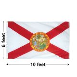 6'x10' Florida Nylon Outdoor Flag