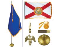 Florida 8' Heavy Oak Indoor Flag Kit