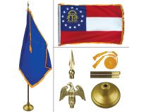 Georgia 8' Heavy Oak Indoor Flag Kit