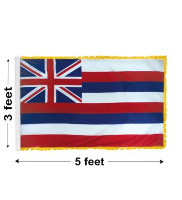 3'x5' Hawaii Indoor Nylon Flag 