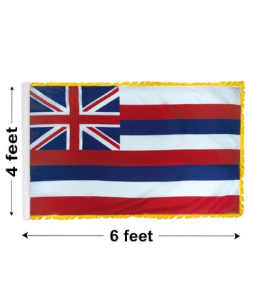 4'x6' Hawaii Indoor Nylon Flag 