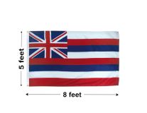 5'x8' Hawaii Nylon Outdoor Flag