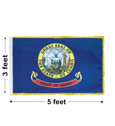 3'x5' Idaho Indoor Nylon Flag 