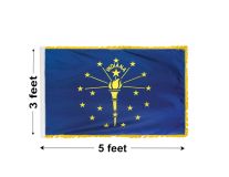 3'x5' Indiana Indoor Nylon Flag 