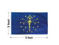 3'x5' Indiana Polyester Outdoor Flag