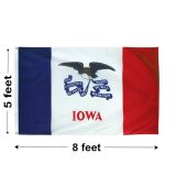 5'x8' Iowa Nylon Outdoor Flag