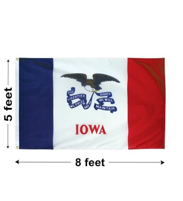 5'x8' Iowa Nylon Outdoor Flag