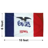 6'x10' Iowa Nylon Outdoor Flag