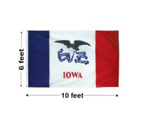 6'x10' Iowa Nylon Outdoor Flag