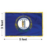 3'x5' Kentucky Indoor Nylon Flag 