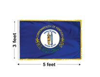 3'x5' Kentucky Indoor Nylon Flag 