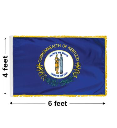 4'x6' Kentucky Indoor Nylon Flag 