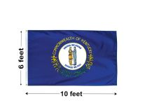 6'x10' Kentucky Nylon Outdoor Flag