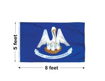 5'x8' Louisiana Nylon Outdoor Flag