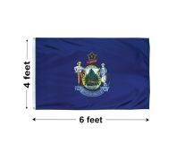 4'x6' Maine Nylon Outdoor Flag