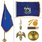 Maine 8' Heavy Oak Indoor Flag Kit